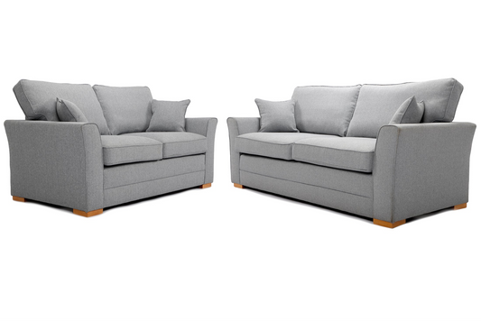 Chilli 3+2 Portland Grey Fabric Sofa Set