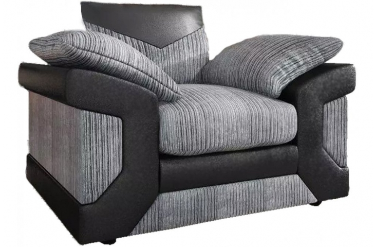 Dino Armchair Black/Grey