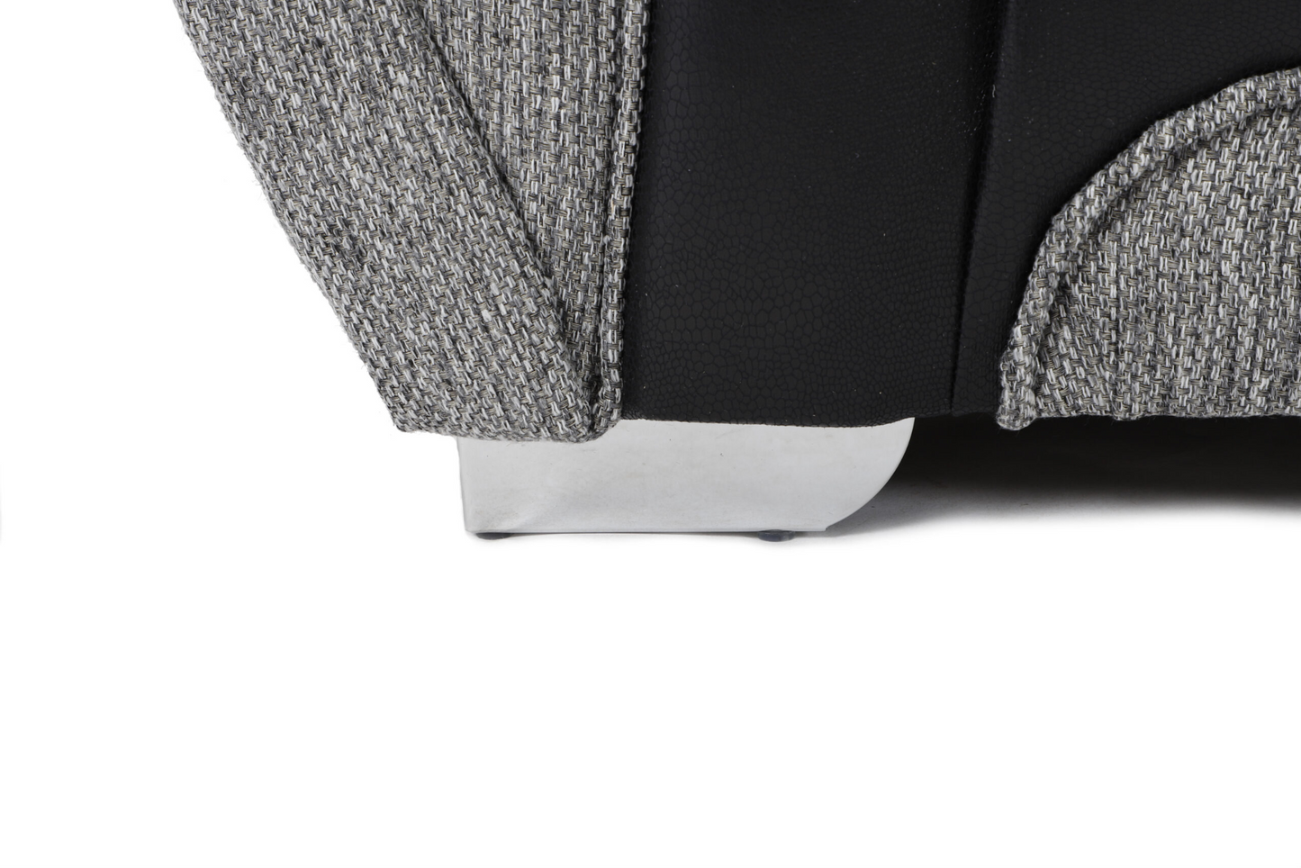 Matinee Full Back 2 Seater Sofa Black Silver