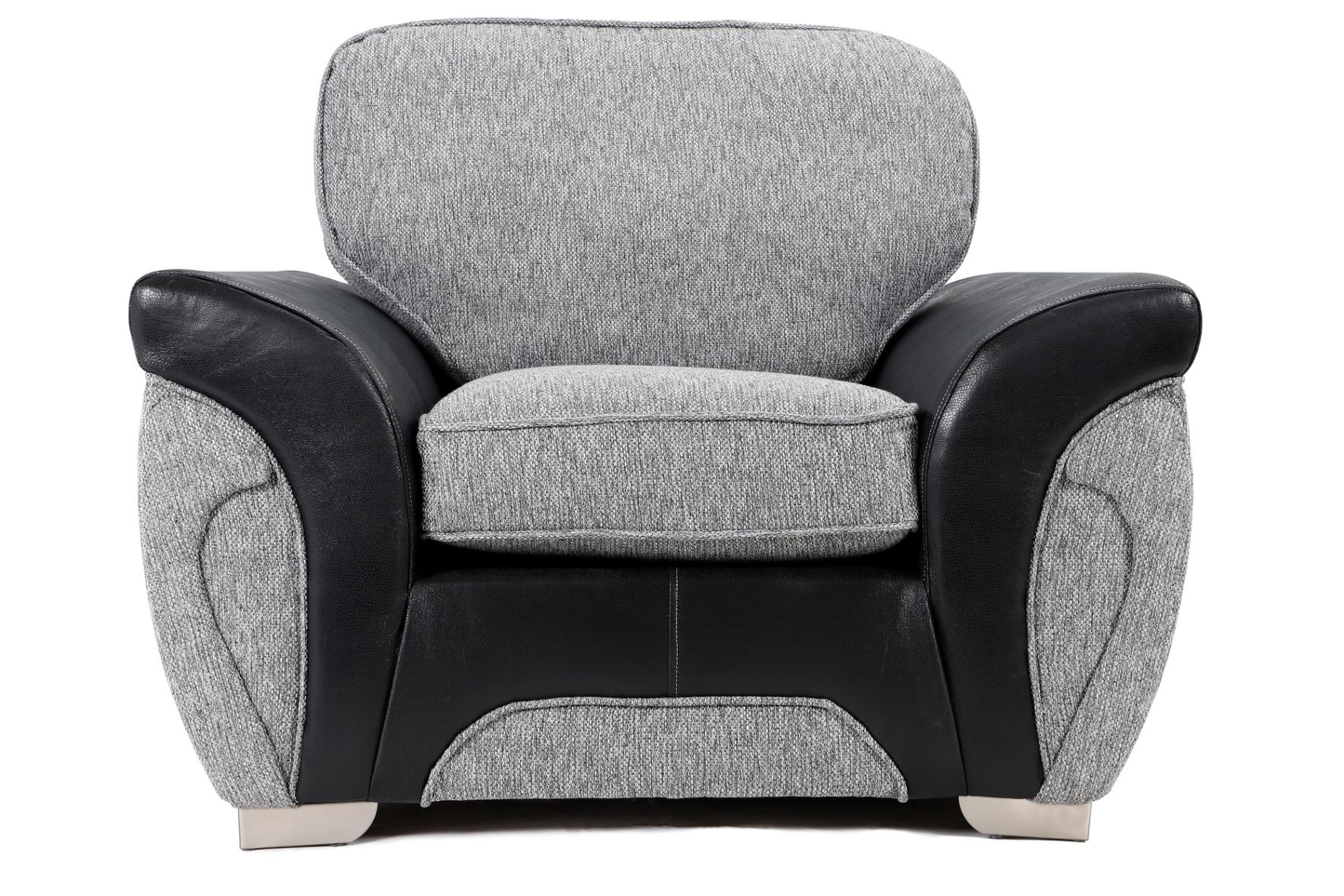 Matinee Armchair Black Silver