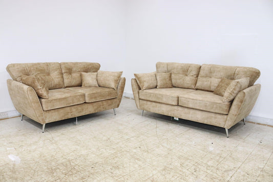 Munich 3+2 Plush Velvet Sofa Set