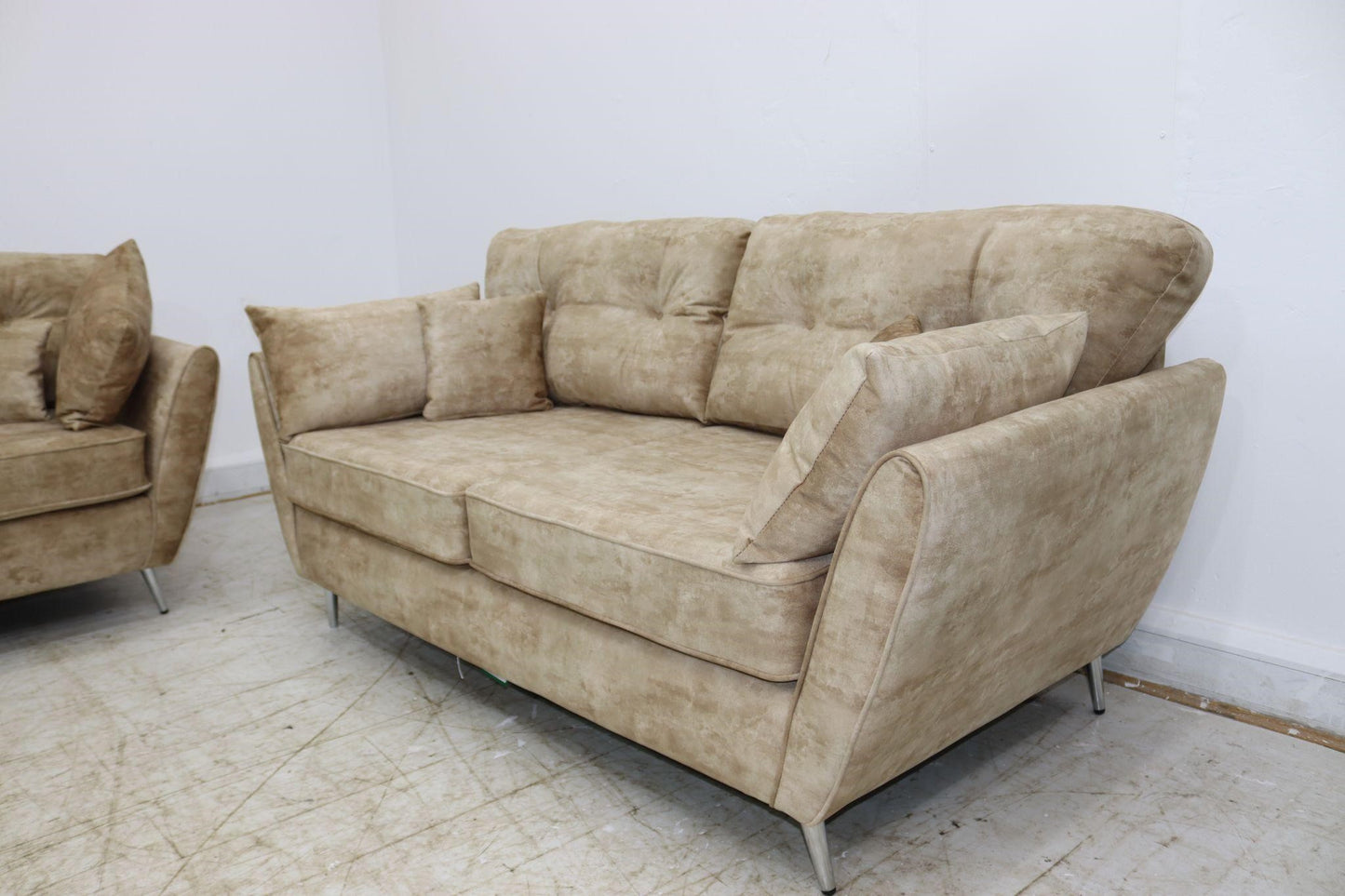 Munich 3+2 Plush Velvet Sofa Set