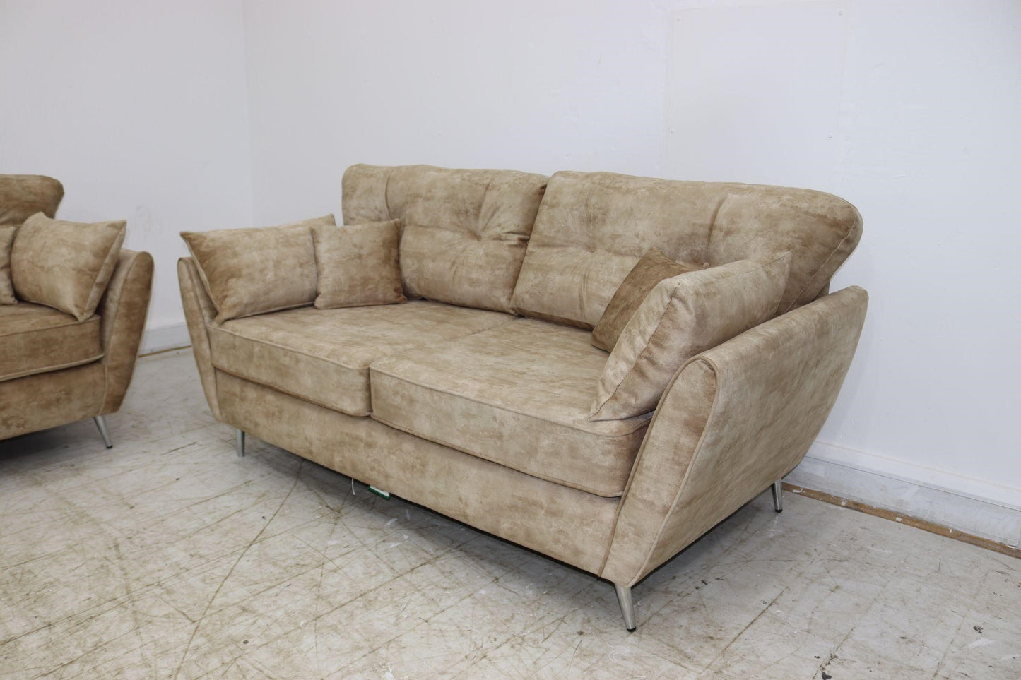 Munich 3+2 Plush Velvet Sofa Set