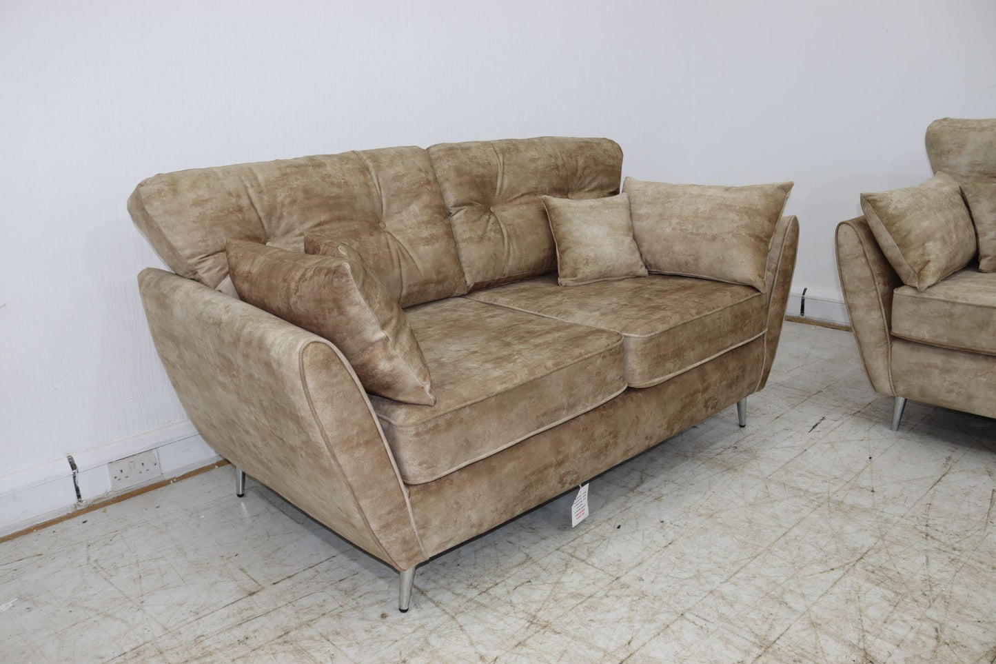 Munich 3+2 Plush Velvet Sofa Set