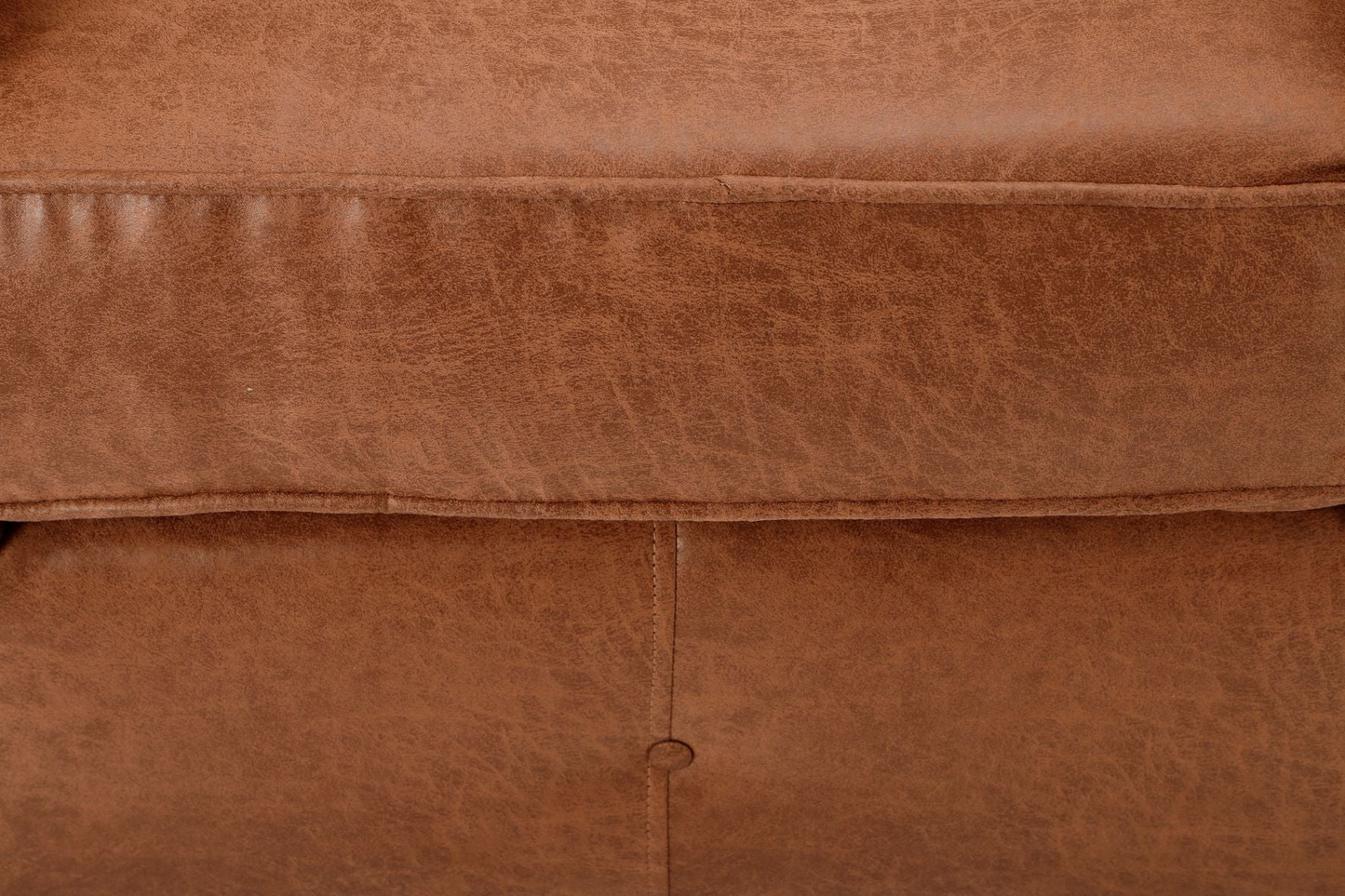 Oakland 2 Seater Leather Sofa Full Back Tan