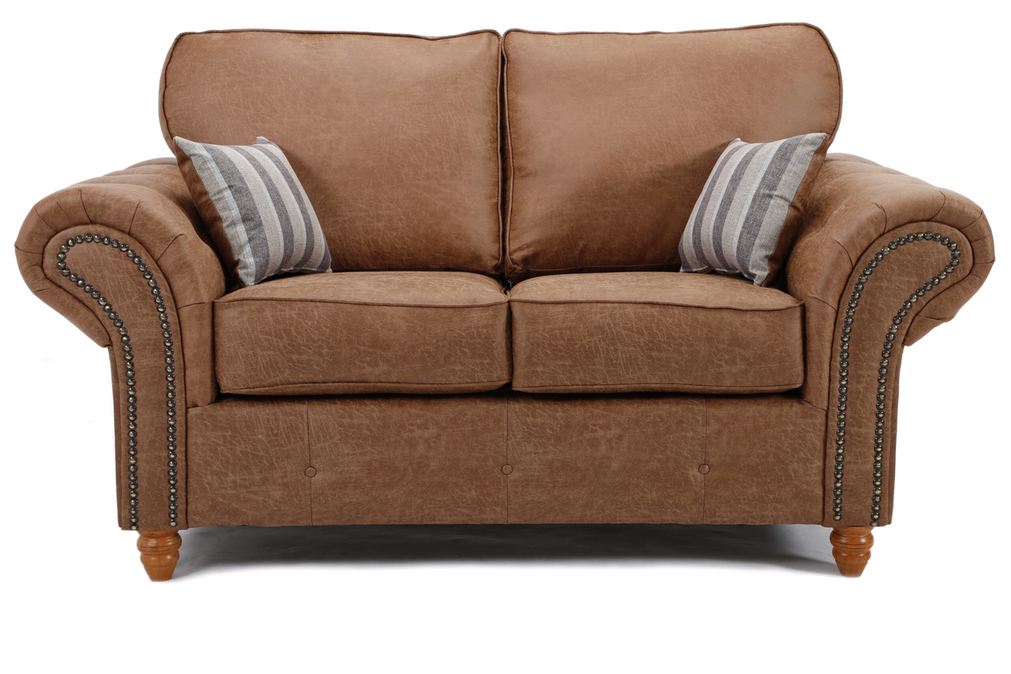 Oakland 3+2 Seater Leather Sofa Set Tan