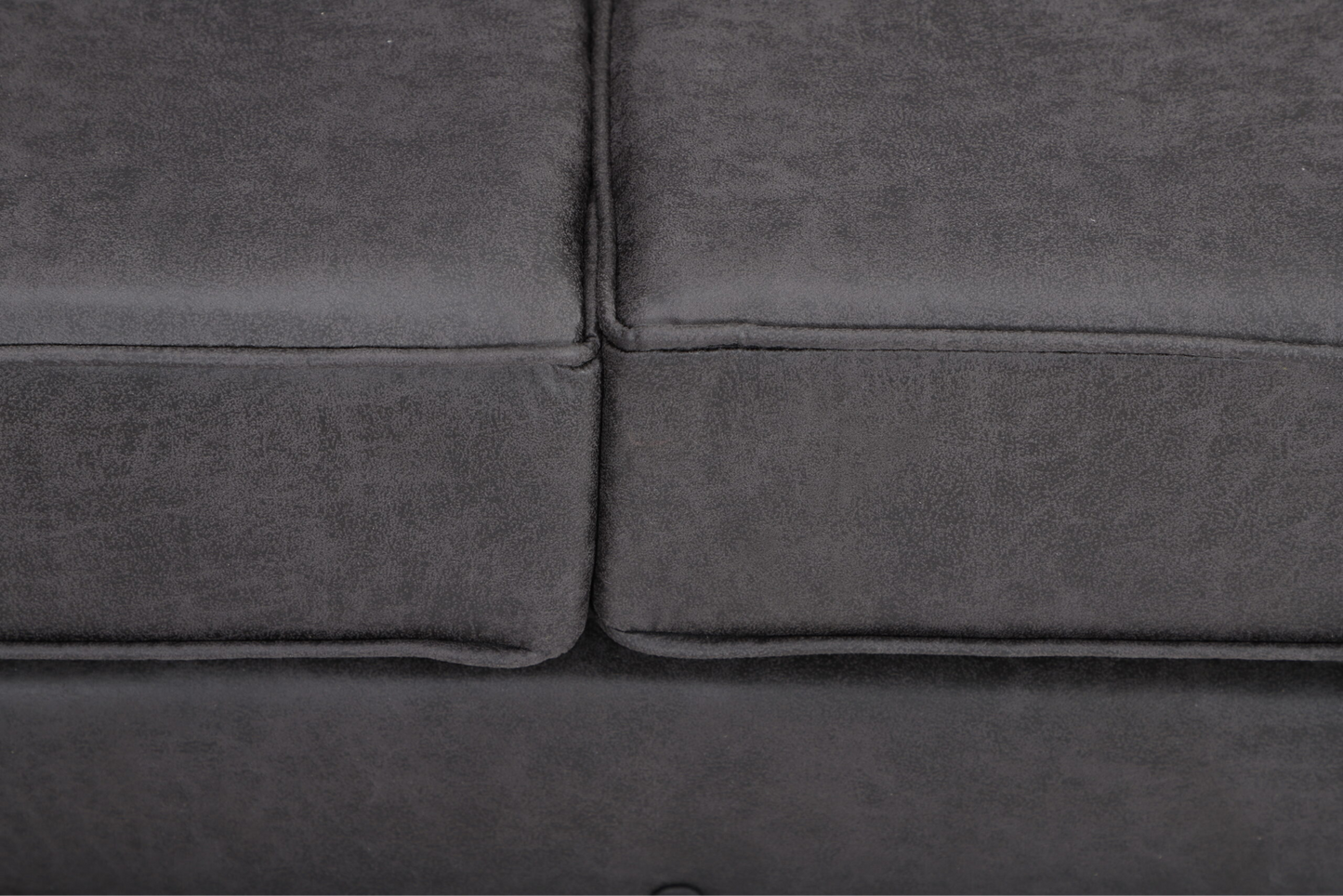 Oakland 3+2 Seater Leather Sofa  Set Charcoal