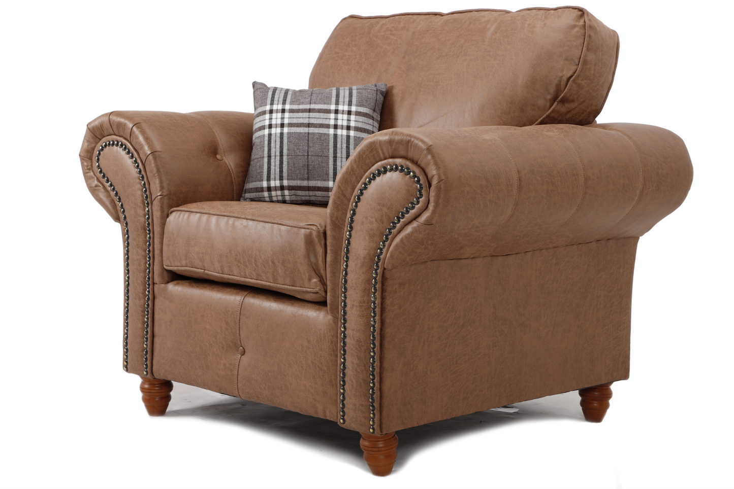 Oakland Leather Armchair Tan