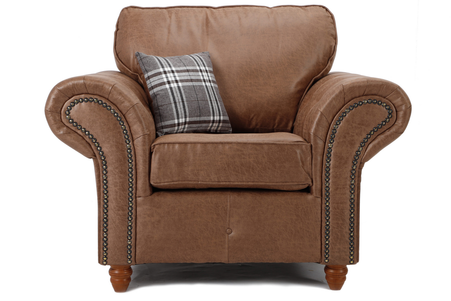 Oakland Leather Armchair Tan