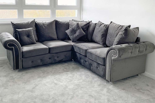 Olympia Corner Sofa 2c2 Plush Grey