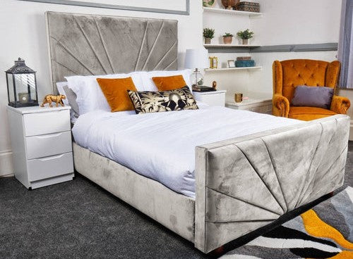 Palermo Bed- Velvet Ottoman Bed Frame