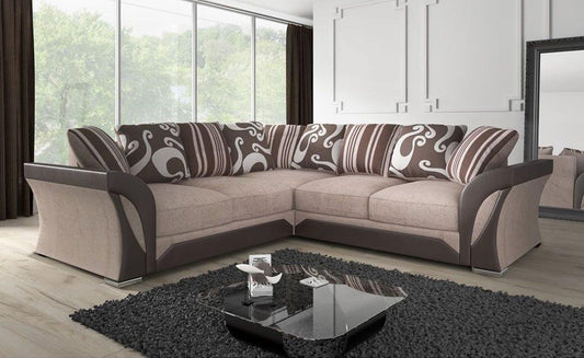 Shannon Brown Corner Sofa