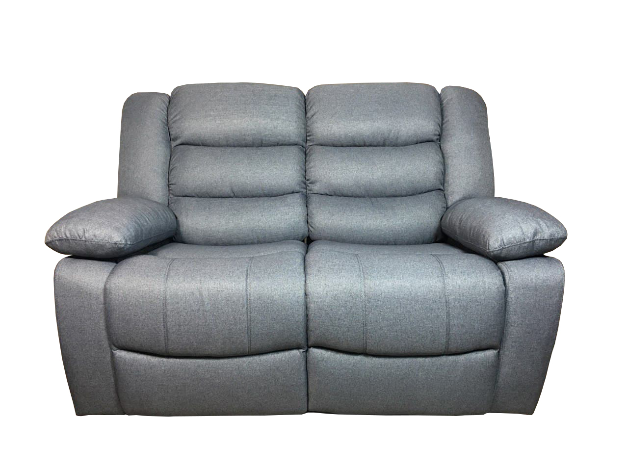 Sorrento 3+2 Grey Fabric Recliner Manual With Cupholders