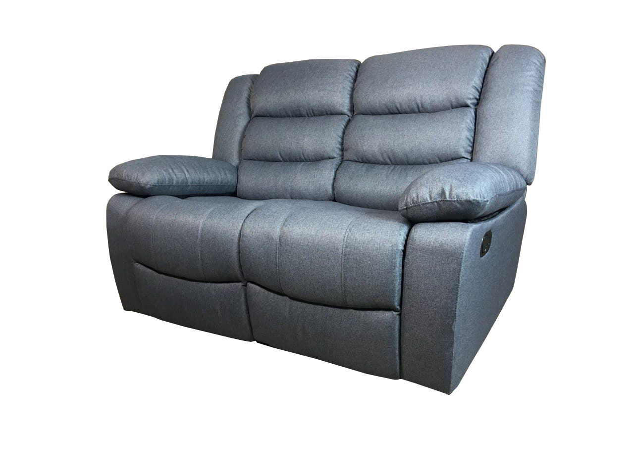 Sorrento 3+2 Grey Fabric Recliner Manual With Cupholders