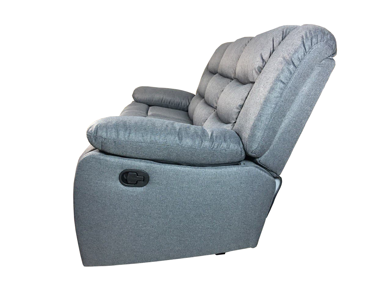 Sorrento 3+2 Grey Fabric Recliner Manual With Cupholders