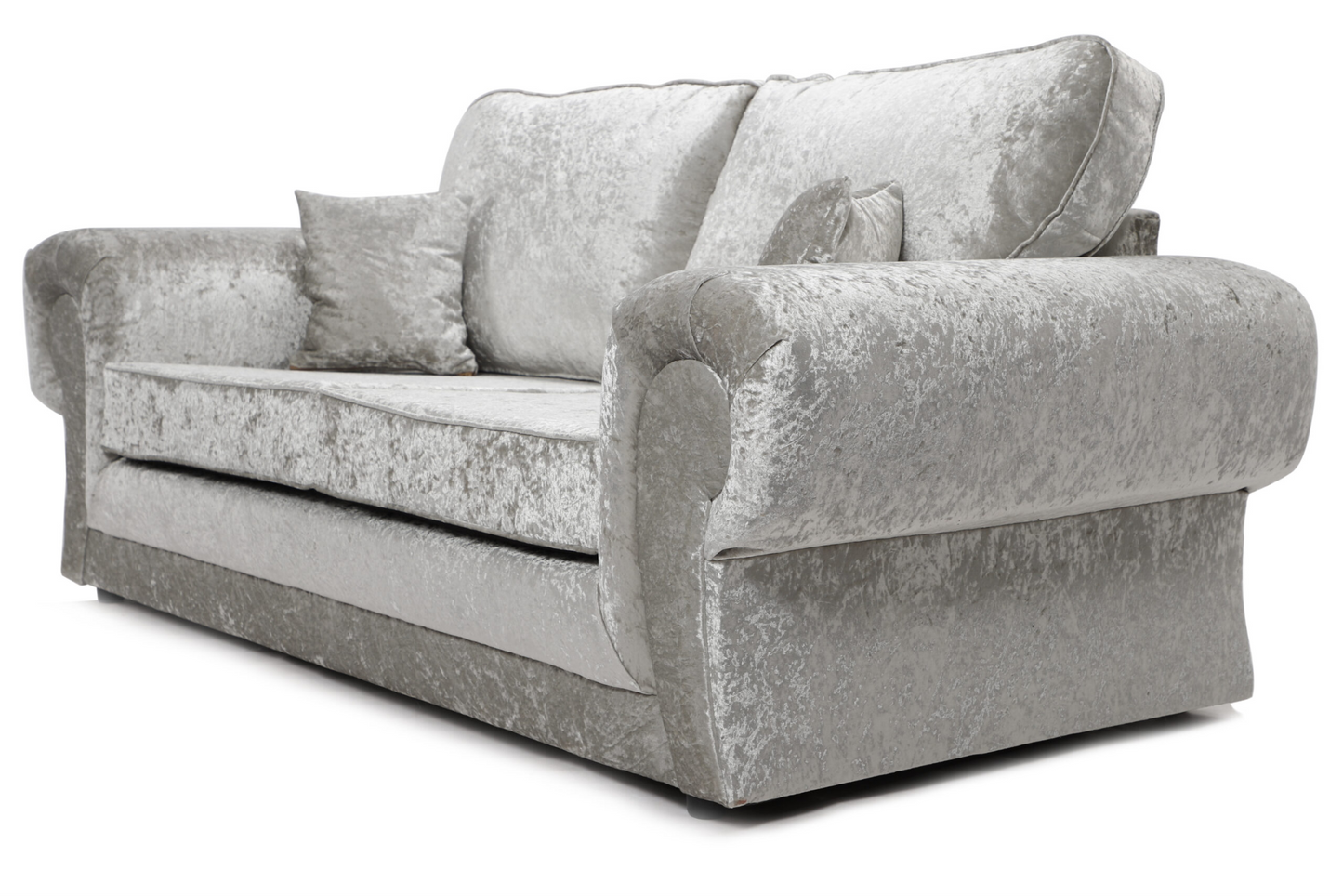 Tangent 3 Seater Sofa Silver Shimmer