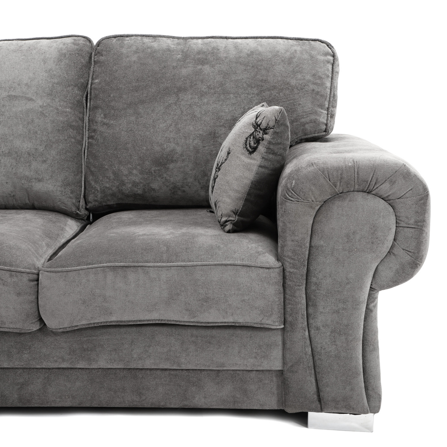 Verona 2 Seater Sofa Full Back Grey