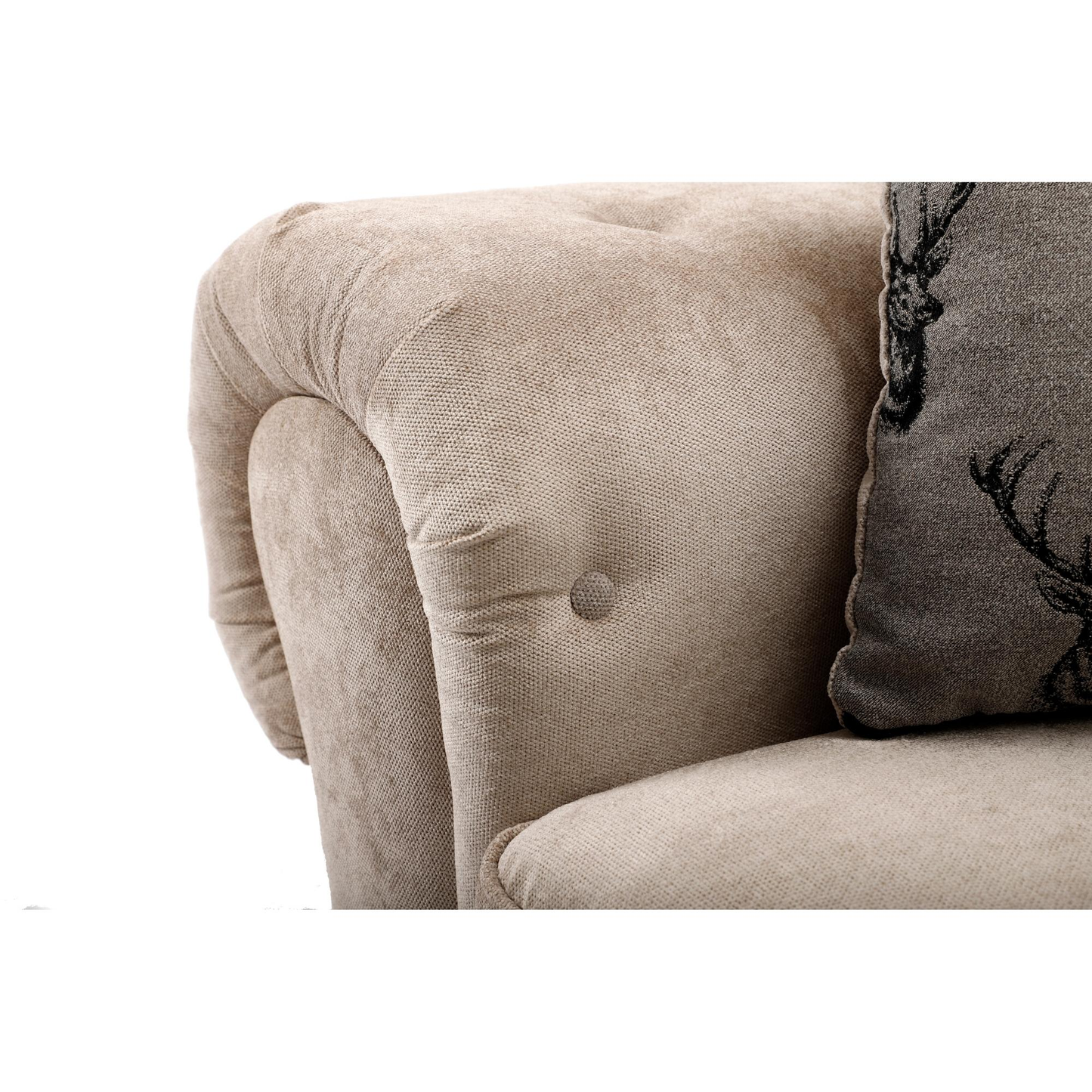 Verona 3+2 Sofa Set Full Back Kensington Grey And Mink Fabric