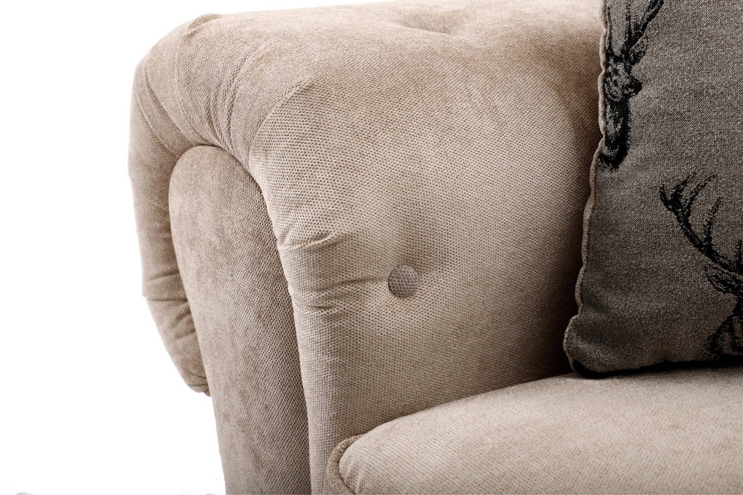 Verona Mink Fabric Scatter Back Corner Sofa 2c1/1c2