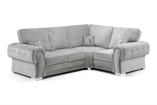Verona Full Back 2c1/1c2 Grey corner sofa