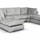 Bishop Full Back U Shape Fabric Corner Sofa