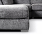 Bishop Full Back U Shape Fabric Corner Sofa