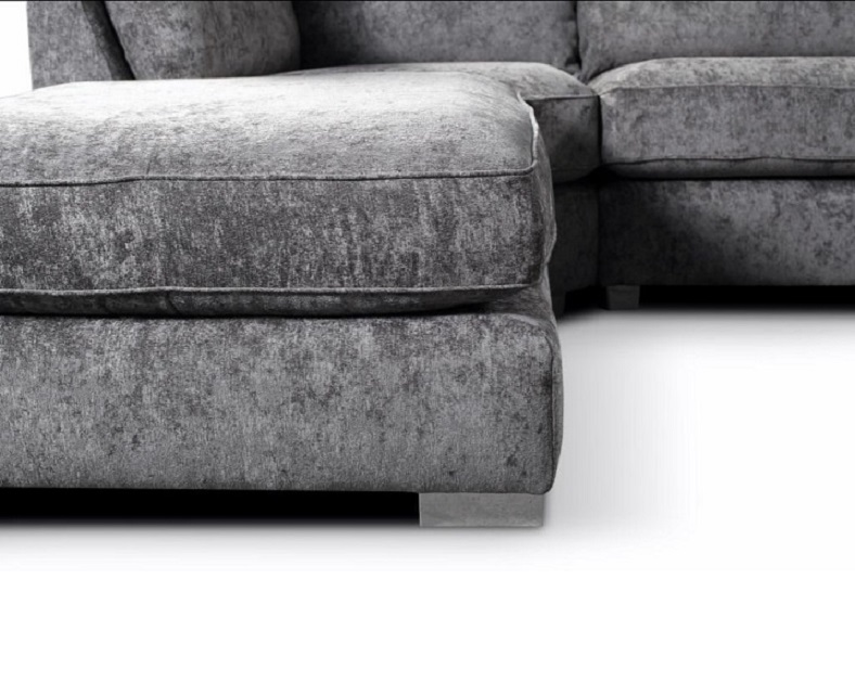 Bishop Full Back U Shape Fabric Corner Sofa
