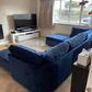 Bishop Full Back U Shape Fabric Corner Sofa