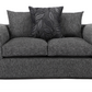 Byron 2 Seater Sofa Black Dundee