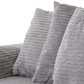 Byron 3 Seater Sofa Grey Cord Fabric