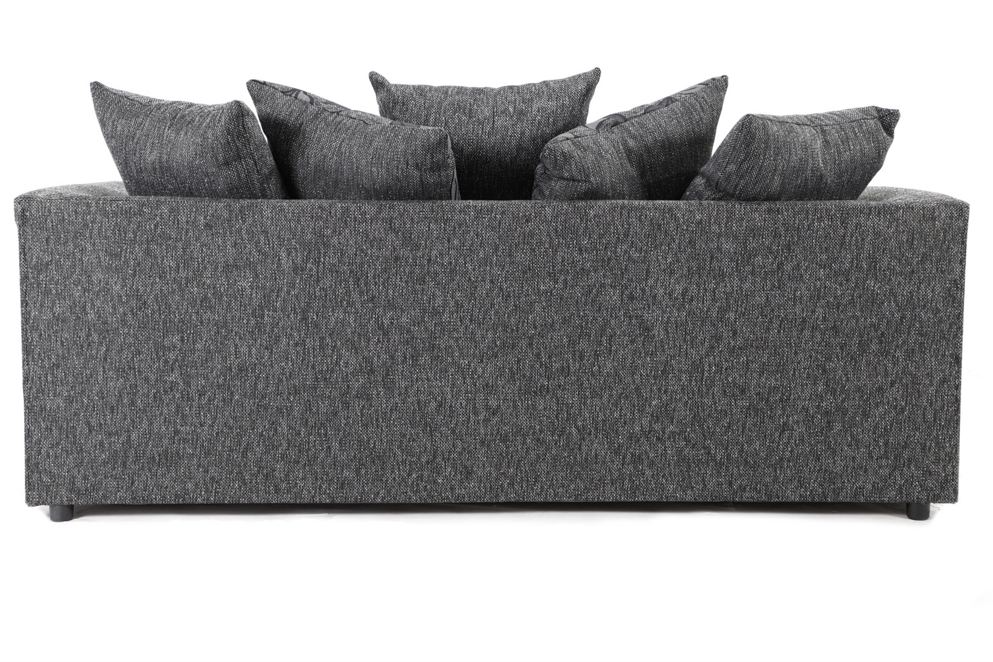 Byron 3+2 Seater Sofa Black Dundee Dark Grey Fabric