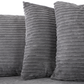 Byron 3+2 Sofa Set Grey Cord Fabric