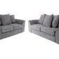 Byron 3+2 Sofa Set Grey Cord Fabric