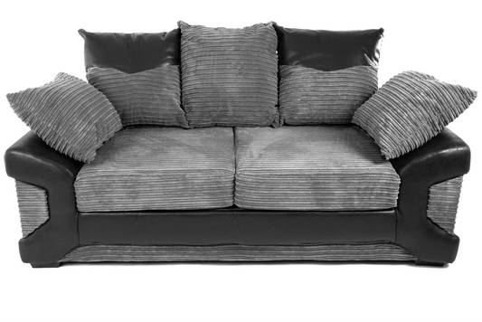 Dino 2 Seater Sofa Black/Grey