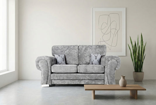 Verona 2 Seater Sofa Full Back Grey