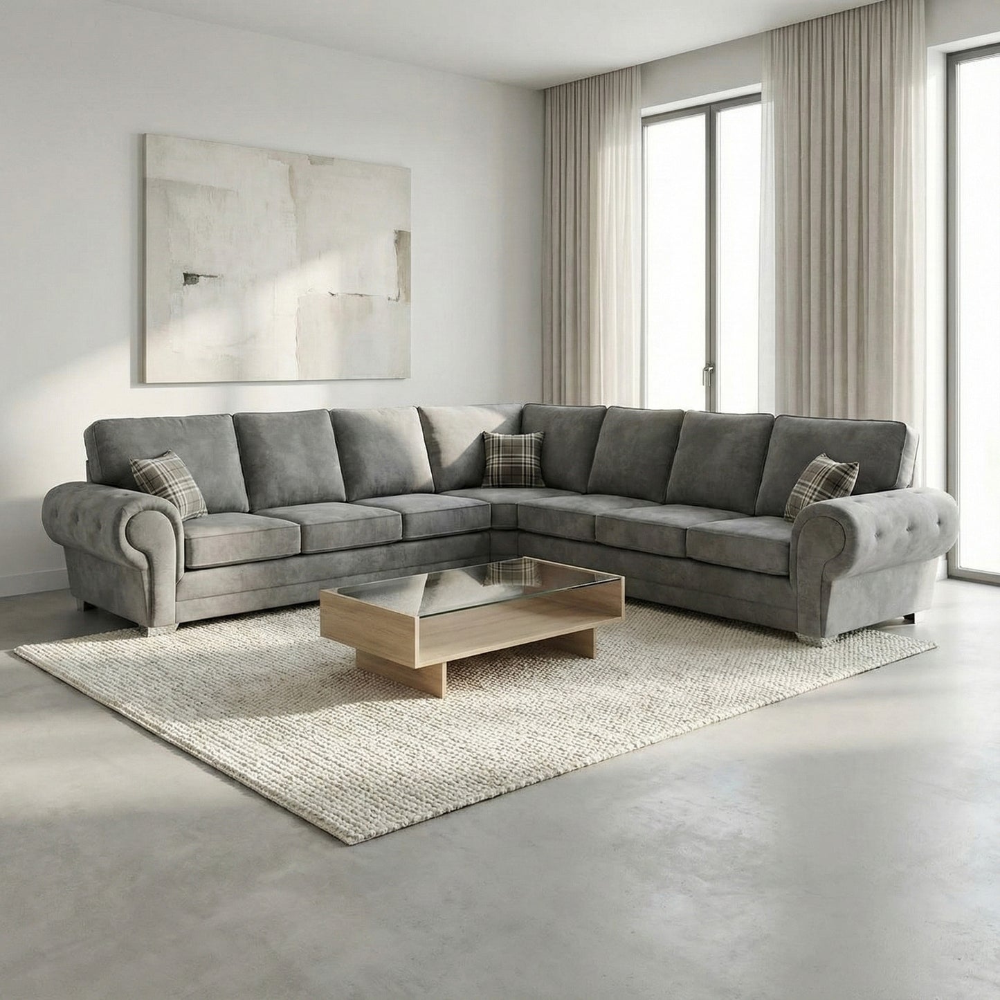 Verona 7 Seater (3C3) Double Corner Sofa