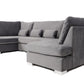 London U-Shape Sofa Plush Steel