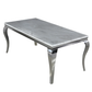 Louis 1.8m Chrome Dining Table