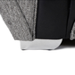 Matinee Full Back 3 Seater Sofa Black Silver