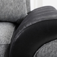 Matinee Full Back 3 Seater Sofa Black Silver