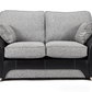 Matinee Full Back 2 Seater Sofa Black Silver