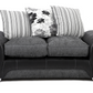 Matinee Scatter Back 2 Seater Sofa Black Grey