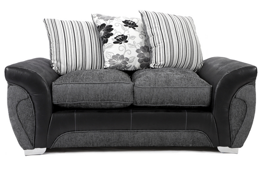 Matinee Scatter Back 2 Seater Sofa Black Grey