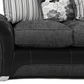 Matinee Scatter Back 2 Seater Sofa Black Grey