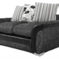 Matinee Scatter Back 2 Seater Sofa Black Grey