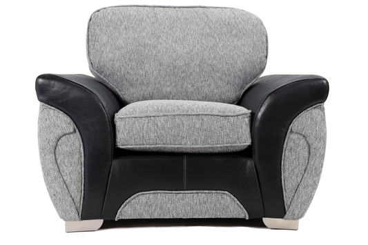 Matinee Armchair Black Silver