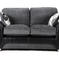 Matinee Full Back 2 Seater Sofa Black Grey
