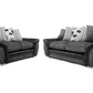 Matinee Scatter Back 3+2 Sofa set Black Silver/ Black Grey