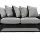 Matinee Scatter Back 3+2 Sofa set Black Silver/ Black Grey