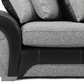 Matinee Scatter Back 3+2 Sofa set Black Silver/ Black Grey